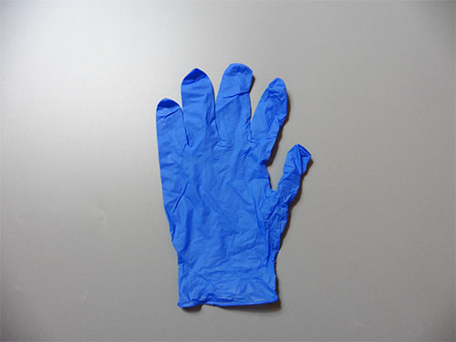 9寸藍色一次性丁晴手套